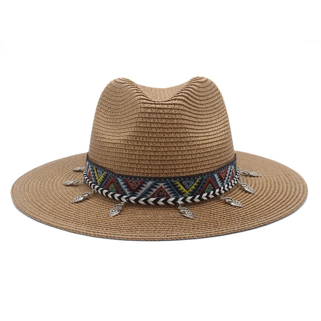 Cappelli da sole unisex in paglia morbida a tesa larga cappelli da spiaggia Fedora da viaggio Panama