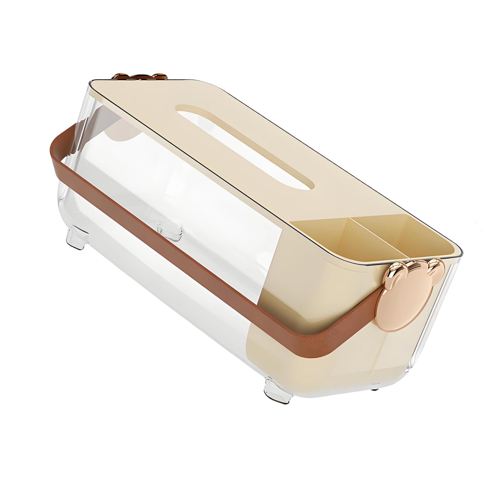 OSNIYAW Stylish Covered Tissue Box with Lid Paper Towel Dispenser for Kitchen Desktop Organization Multifunctional Tissue Holder Desk Paper Towel Dispenser with Cover for Home or Workplace