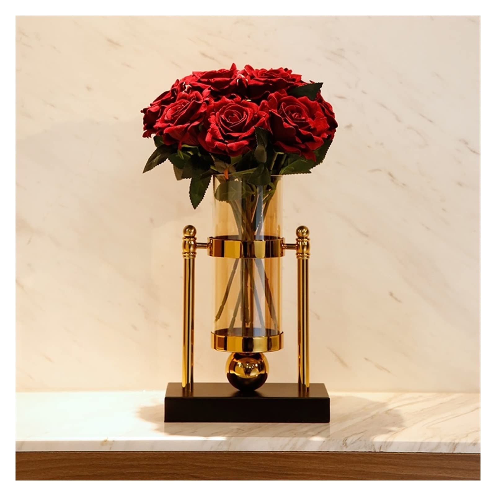 flower vase Modern Luxury And Creative Hydroponic Vase Decoration, Living Room Flower Arrangement, Nordic Porch TV Cabinet Table(Large)