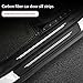 GANXKJDLP 4PCS Car Door Sill Protector for Jaguar XE 2015–2024 X760,Carbon Fiber Leather Door Sill Sticker, Scratch Resistant Exterior Accessories -Easy to Install