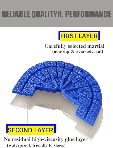 Miniatura 3 de Protector de suela para tenis, placas de reparación de talón autoadhesivas fuertes antideslizantes para hombres y mujeres, versión mejorada de