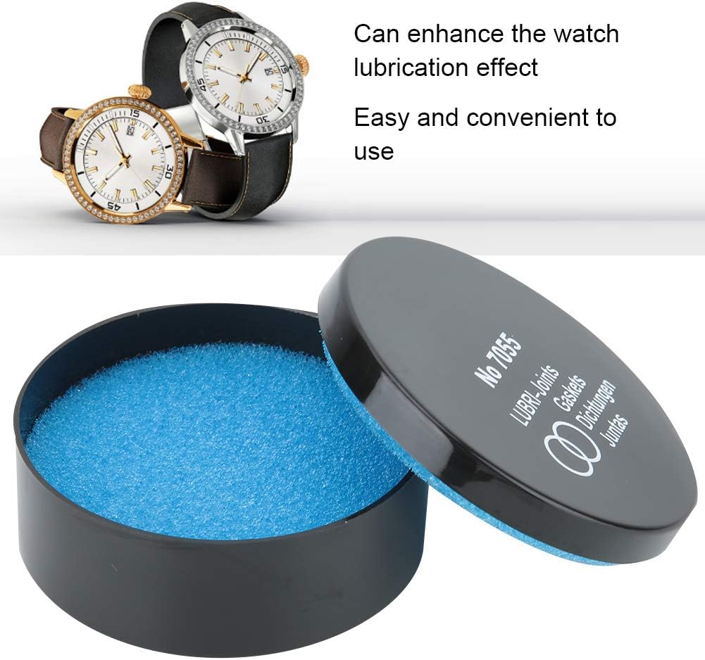 Joyzan Waterproof Watch Gasket Paste, Professional Watch Repair Sealing Grease Lubricator Silicone Sealant Box O Ring Pocket Clock Lubricant Diver Watchmakers Repairing Maintenance Sealer Lube Tools