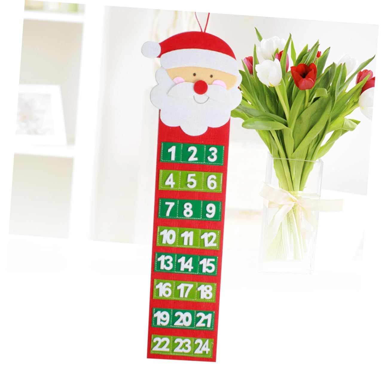 Zerodeko Calendario de Adviento con 3 Colgantes Diseño de Árbol de Navidad Calendario de Cuenta Regresiva para Fiestas en Casa Varios estilos.