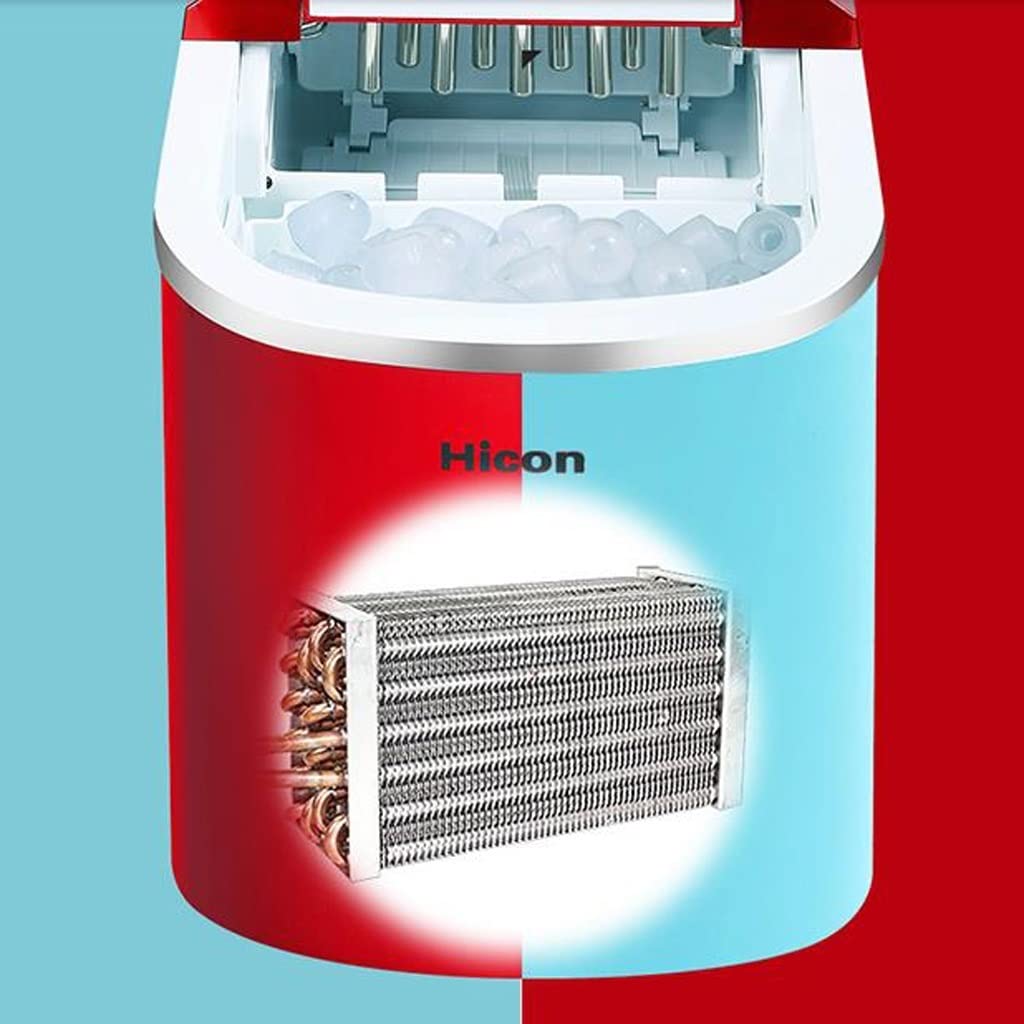 Fabricante de Hielo pequeño automático Mini 1 5 kg Mini Fabricante de Cubos de Hielo Redondo Retro