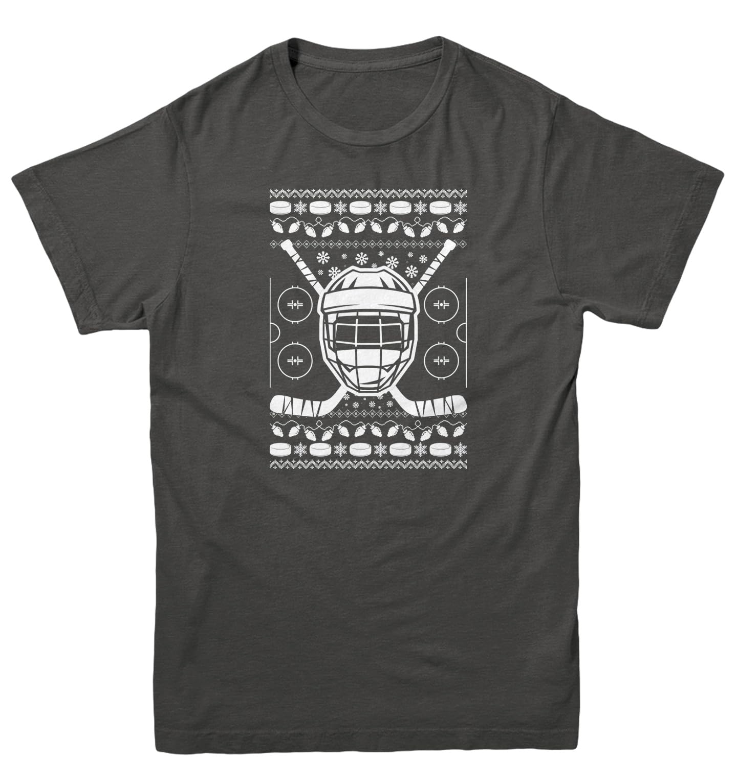 Haase Unlimited Hockey Helmet with Sticks - Ugly Xmas Youth T-Shirt