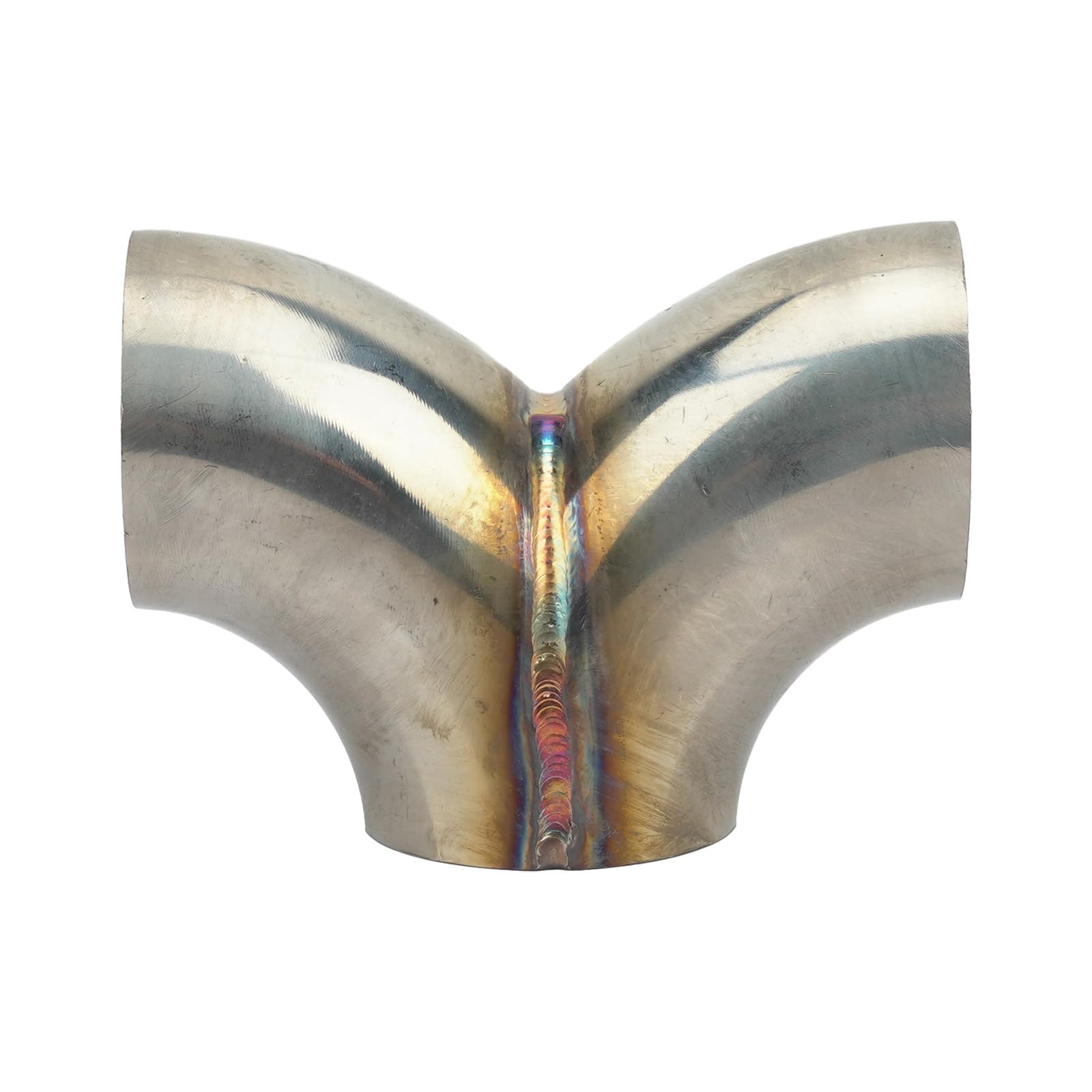 Connettore per Tubo Scarico a Forma Y in Acciaio Inossidabile 304 51mm 57mm 63mm 76mm Tubo a Y per Motocicletta Resistente alla corrosione a Bassa Pressione Posteriore per Potenza del Motore