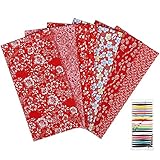 retales tela navidad [Multifunción] El paquete de tela navideña es perfecto para coser, hacer álbumes de recortes, acolchar, hacer ropa, adornos, camisetas, faldas, faldas, bufandas, sudaderas, pijamas, bufandas, fundas de almohadas, ropa de cama, manteles, manteles de muñecas, etc.