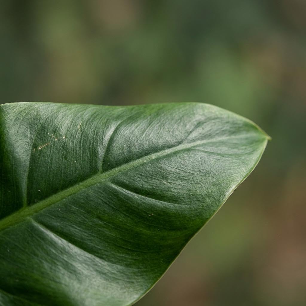 Philodendron Imperial Green grün 65cm 19cm Zimmerpflanze pflegeleicht große glänzende Blätter für Wohnzimmer Büro Schlafzimmer tropische Grünpflanze