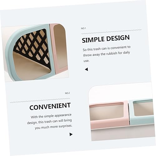 Miniatura 2 de Bote de basura de doble compartimento con tapa, blanco, 12 pulgadas