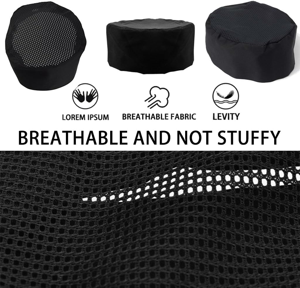 Personalized Custom Chef Hat Baker Kitchen Cooking Chef Cap with Breathable Mesh Top - Image 3