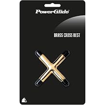 POWERGLIDE Snooker, Pool or Billiard Cue Rest | Cross | Brass | One Size