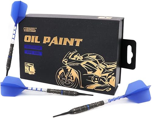 Miniatura 6 de CUESOUL 929 Nuevo lanzamiento MOTOCICLETA - Juego de dardos de punta suave de tungsteno