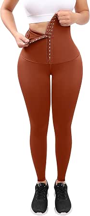 Women's Compression Capri Leggings - High Waisted Tummy Control Shapewear Pants