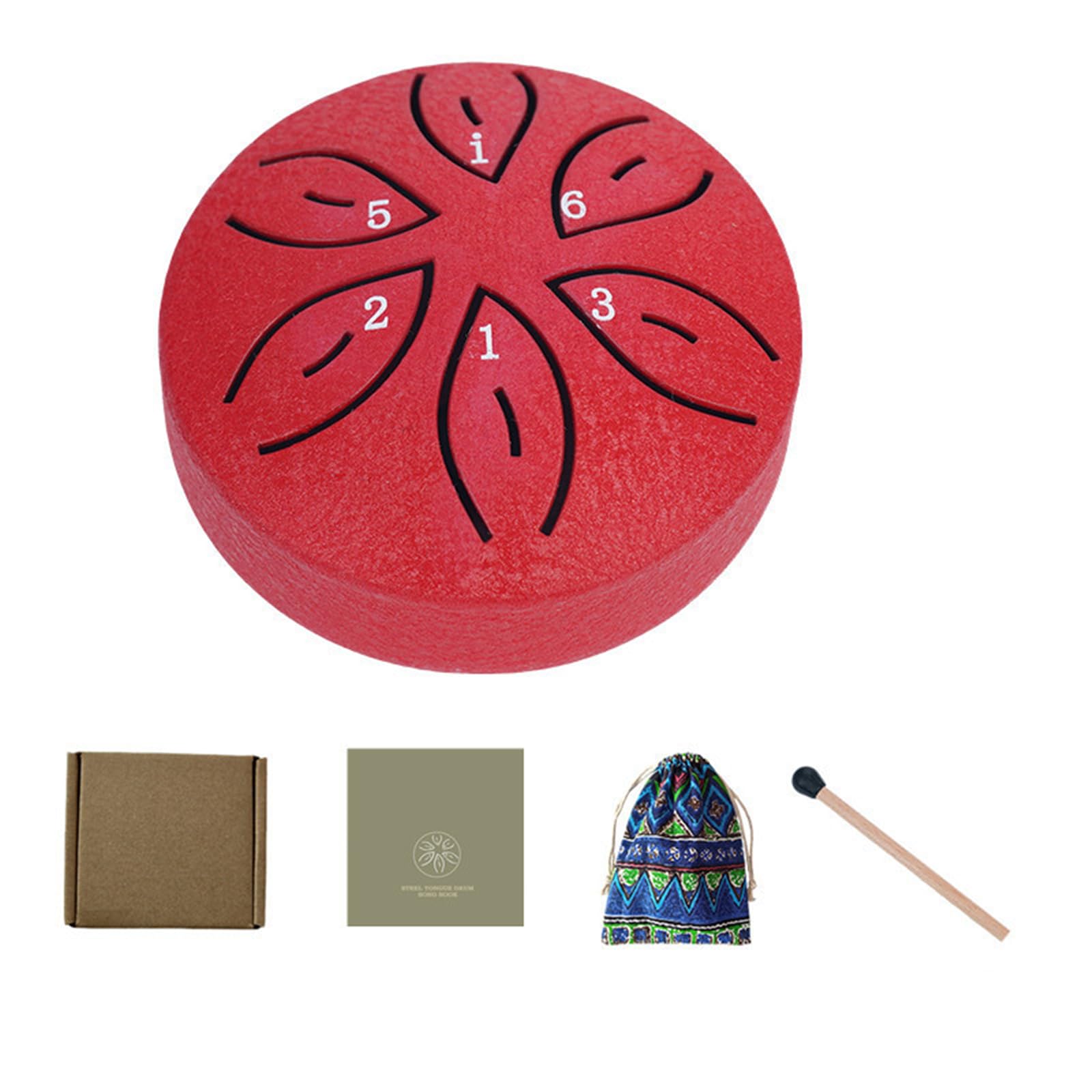 BWANGIAO 11Tone Steel Tongues Drum Small Hand Pan Drums Drumsticks Music Tambourine Drum With Accessories Instrument