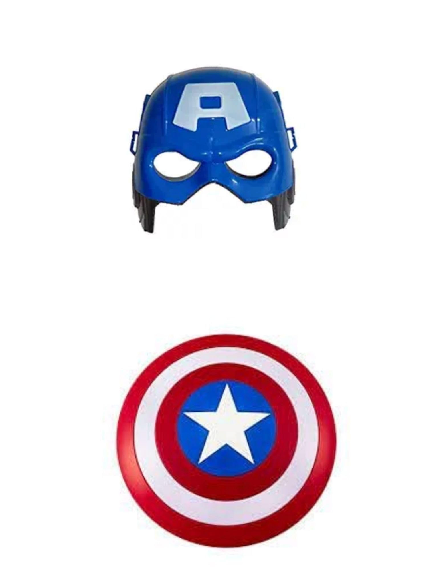 PiNdWAR TRENDS Plastic Superhero Captain America Shield, Multicolour, With Mask (B0CCYR3XHD) Amazon Price History, Amazon Price Tracker