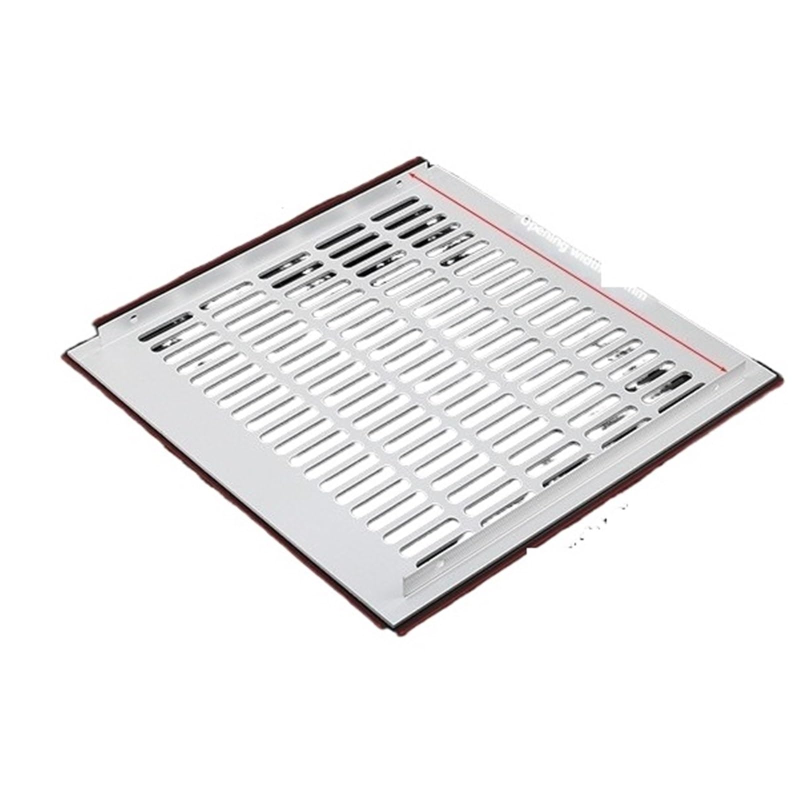 Ventilator Grille Ventilation Grills Aluminum Alloy Breathable Mesh Cabinet Air Vent Cover Hardware for air Vent(300X300mm Silver)
