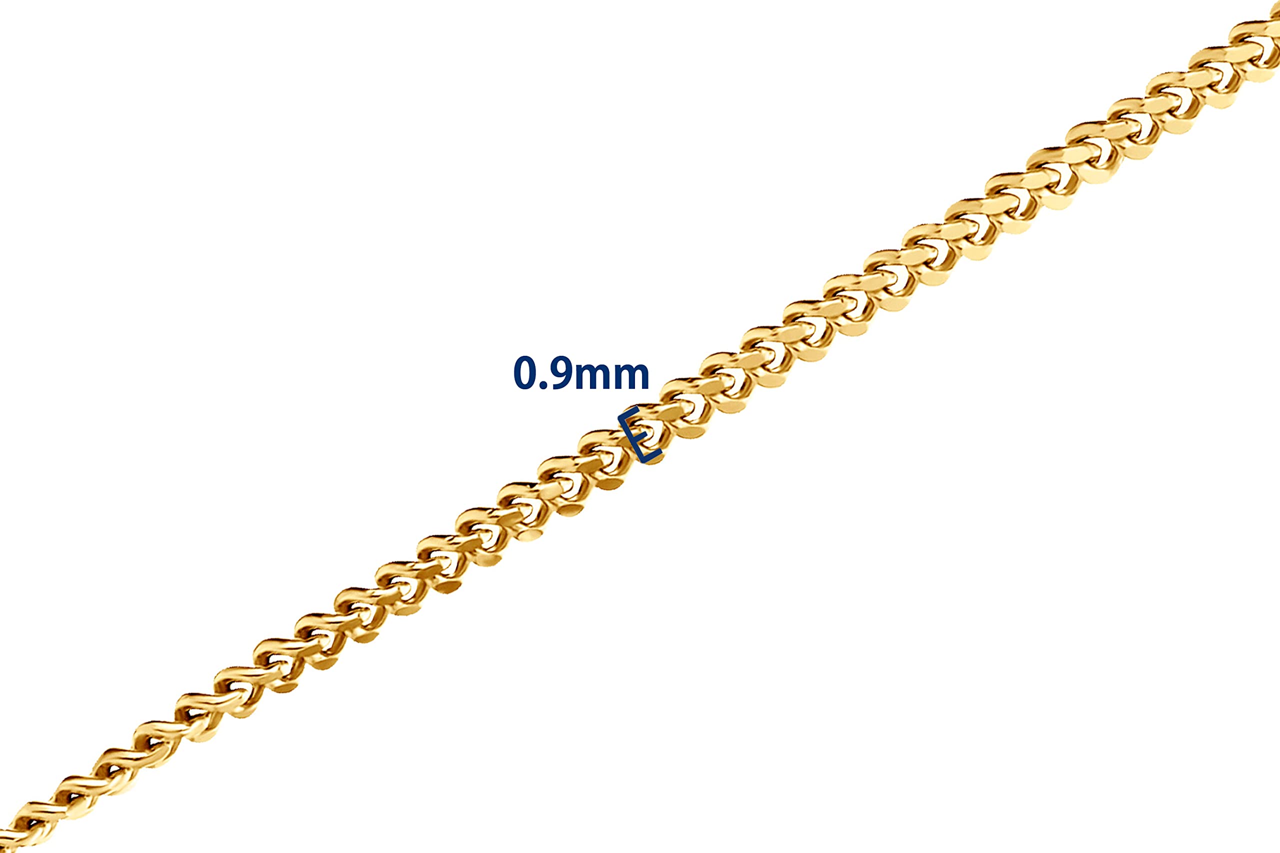 MIORE - Catena Donna Con Ciondolo Goccia di Rubino/Zaffiro/Smeraldo Incassati in Oro Giallo - Vero Oro 9KT 375 - Catenina oro rolò con Pendente - Ciondolo e Catena anallergici. Catenina Cm. 45.