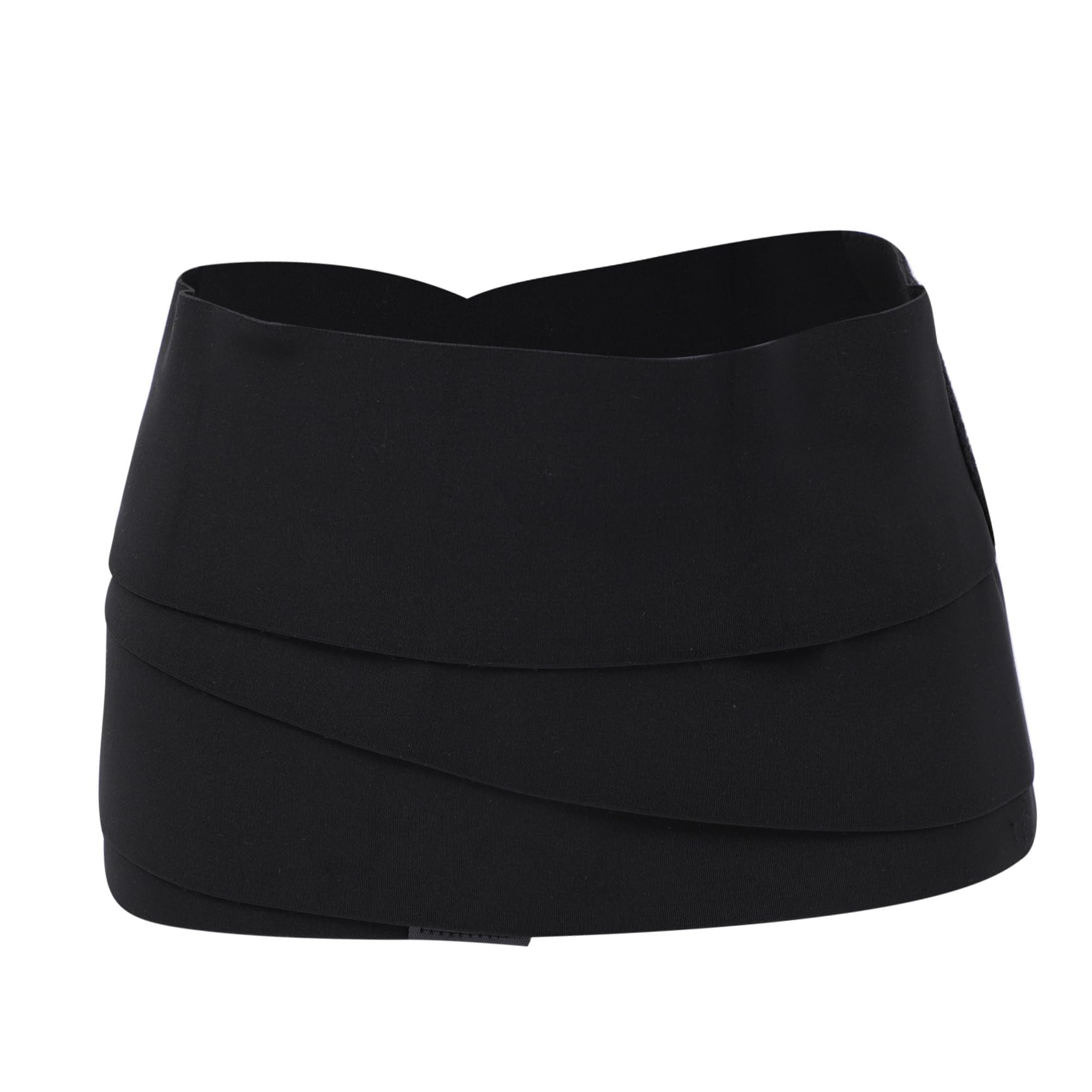 FRCOLOR 1Pc Breathable Fitness Belly Belt for Women Elastic Waistband for Yoga and Sports Comfortable and Quick Drying Waist Trainer for Workout and Fitness Training Black