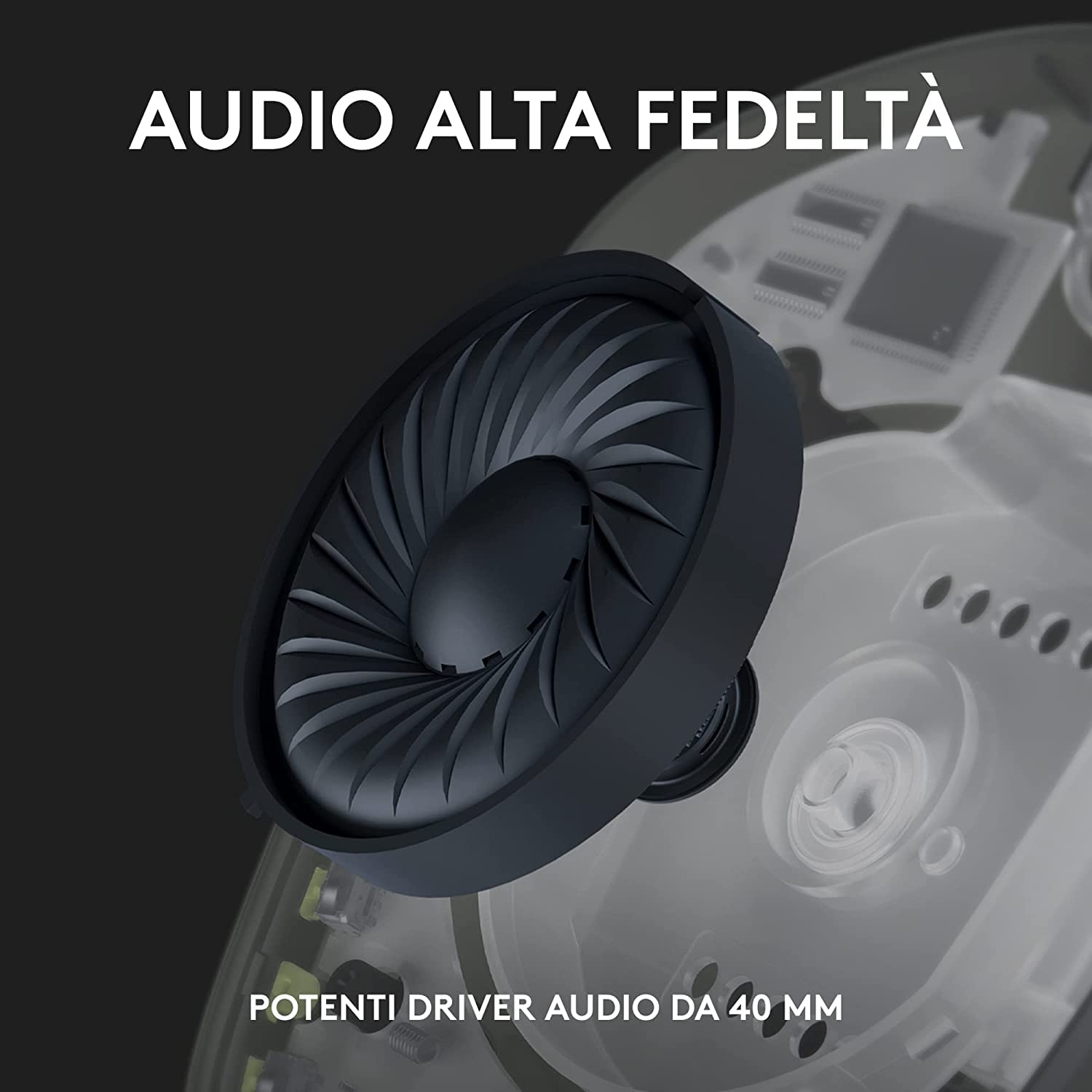 Logitech G G435 LIGHTSPEED Cuffie Gaming Wireless Bluetooth - Cuffie Over Ear Leggere, Microfoni Integrati, Batteria da 18 Ore, Compatibile con Dolby Atmos, PC, PS4, PS5, Smartphone - Blu