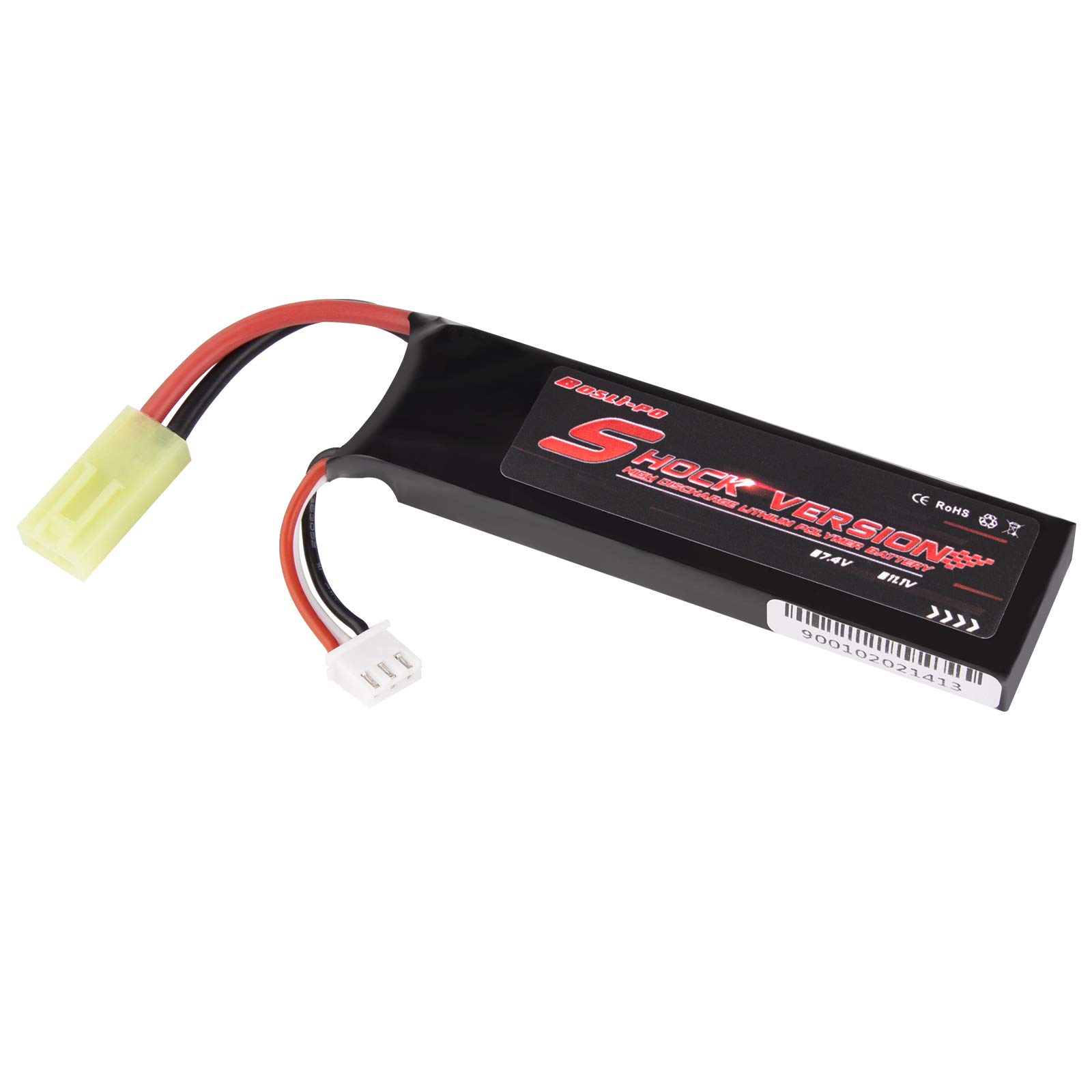 Buy 7.4V Airsoft Battery 1100mAh Rechargeable LiPo Battery Airsoft