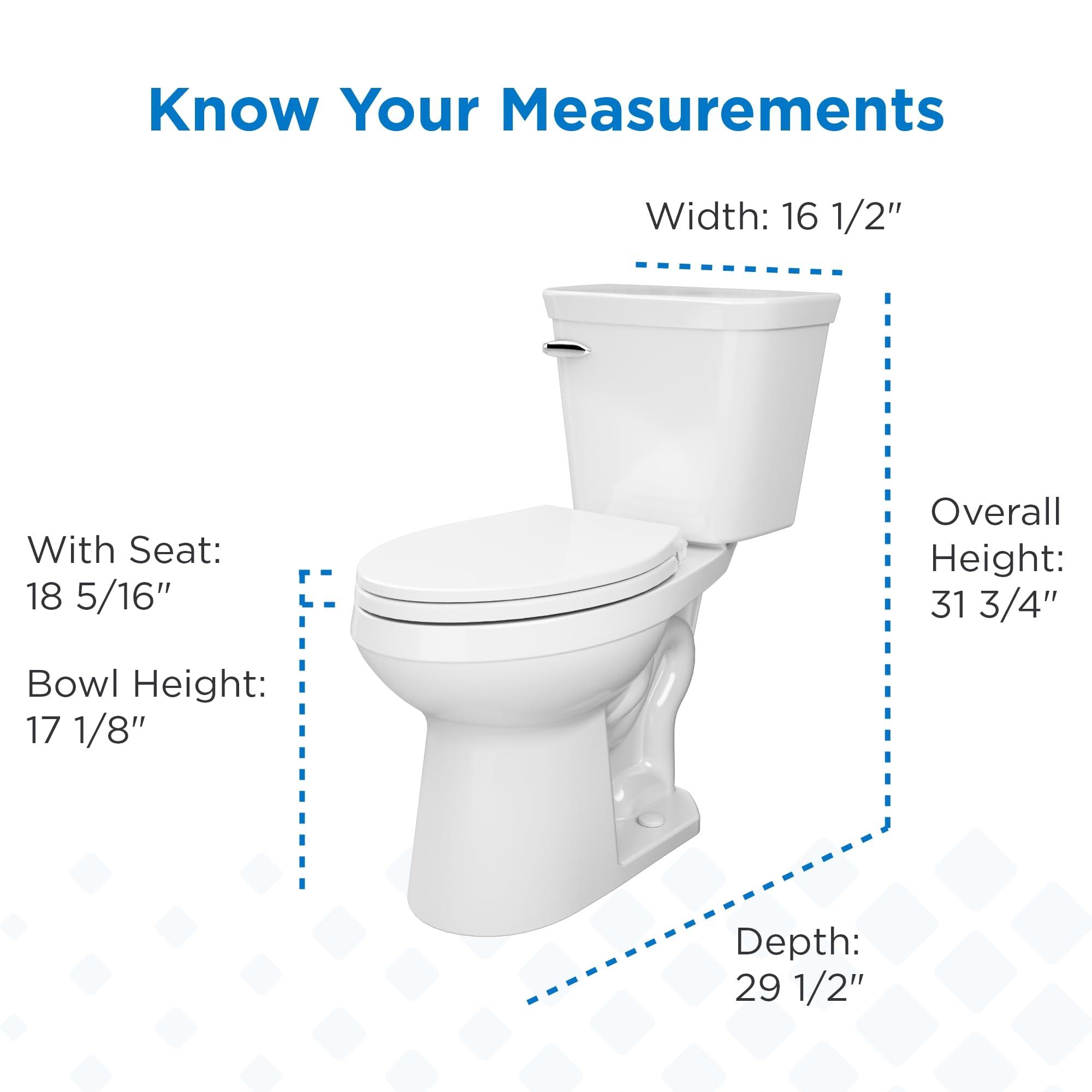 Condition photo showing New/Like New for gerber viper force elongated two-piece toilet with 12-in rough-in, ada compliant chair height, high efficiency 1.28 gpf, soft-close seat and install kit with wax ring included, white, grs48352