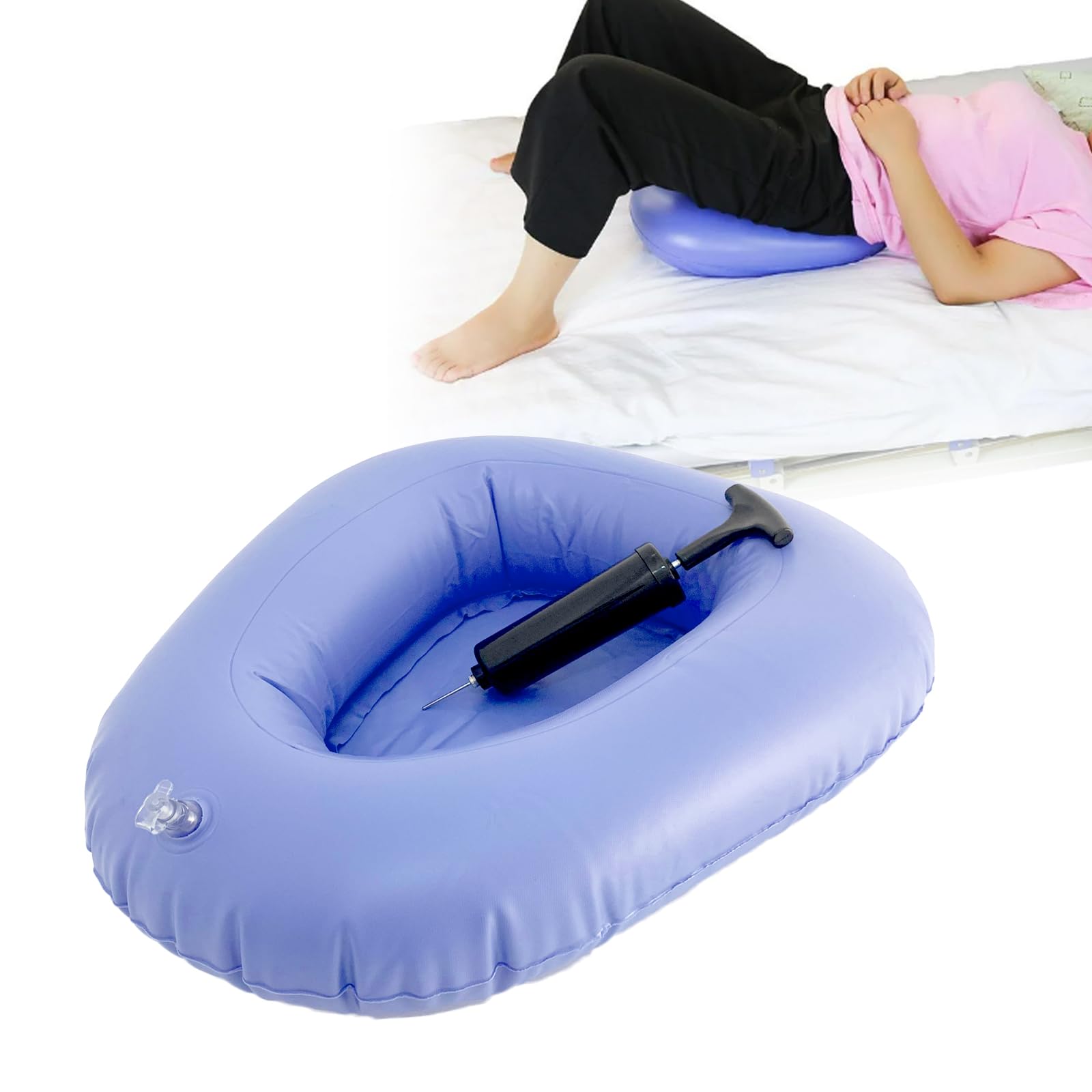 Small Inflatable Bedpan - Portable Bedside Potty -6