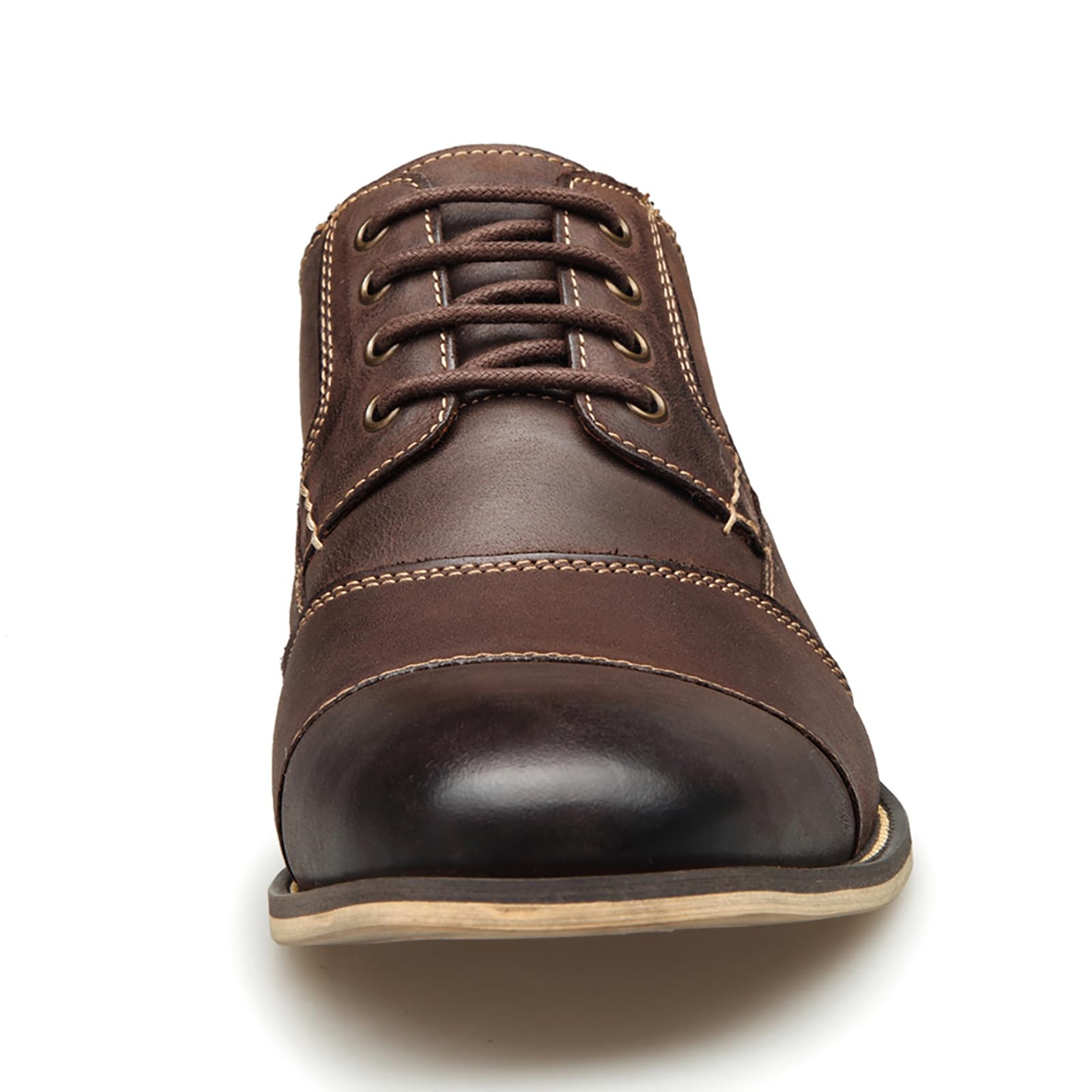 Męskie buty skórzane formalne biznesowe Oxford derby brogsy retro sukienka buty dla mężczyzn