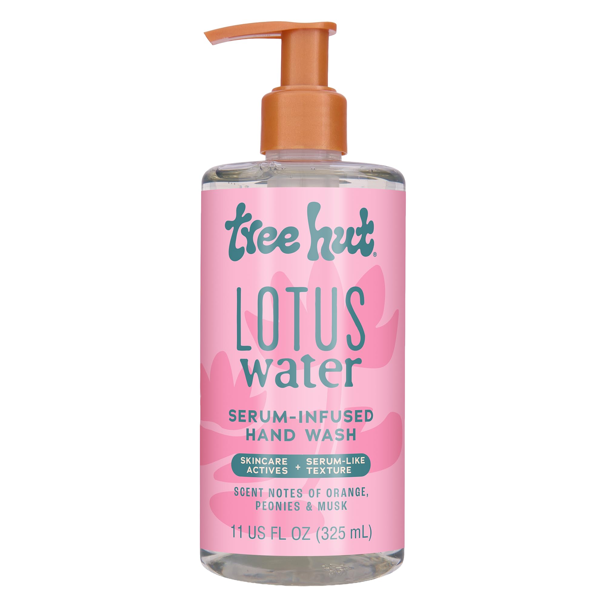 Tree Hut Lotus Water Serum Infused Hand Wash, Nourish & Hydrate Hands with Strengthening Skin Care, Long Lasting Scent, Cleanse & Lock in Moisture, 11 fl oz.
