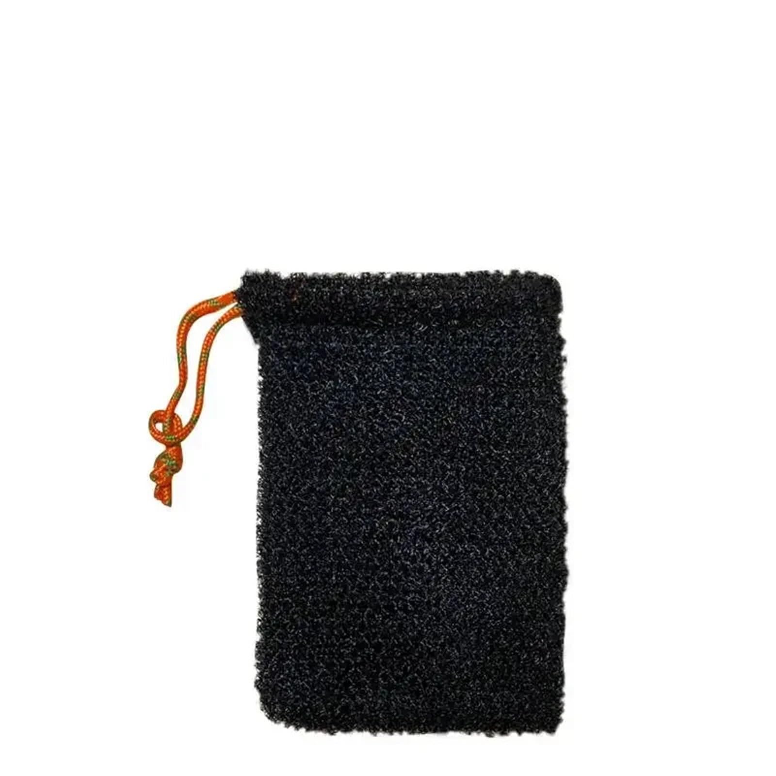 Zhsoao Black 10X14cm 12Pcs Thicken Nylon Soap Saver Bag For Bath & Shower