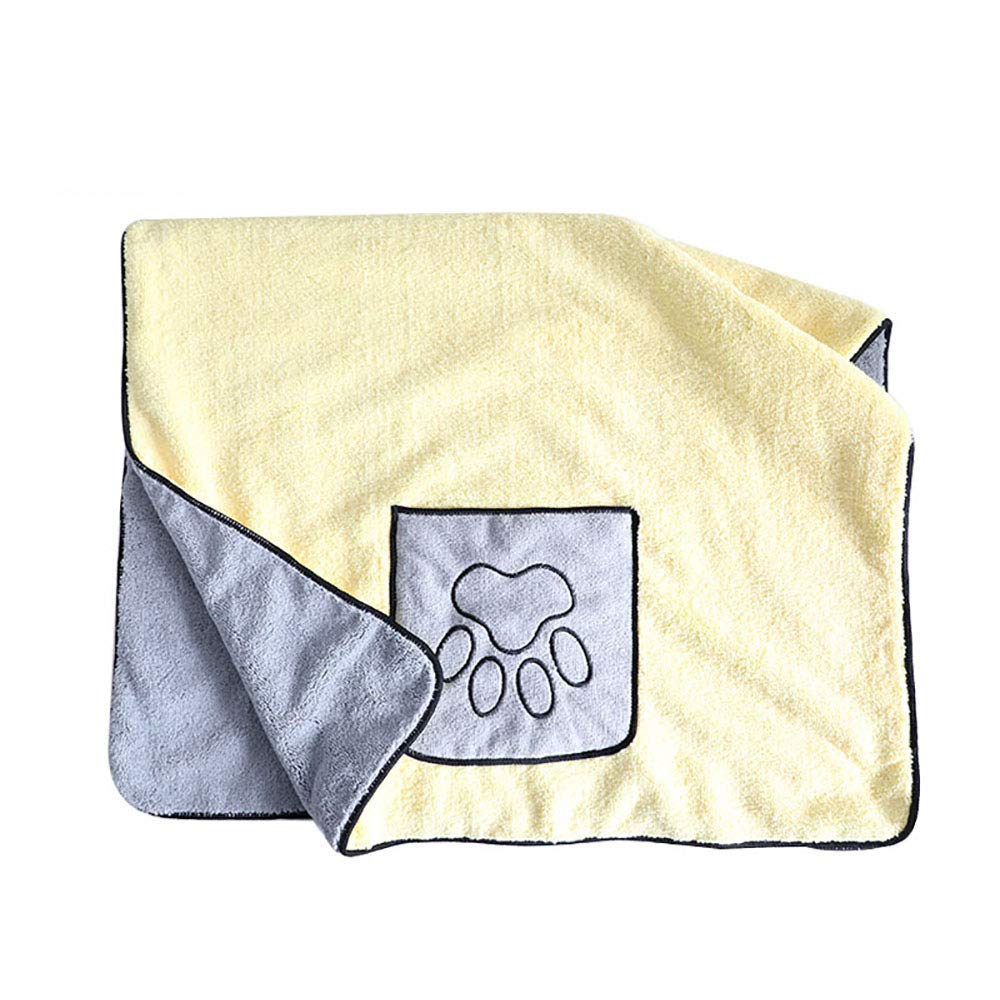 Pet Serviette de Séchage Couverture de Chien en Microfibre Chien Peignoir Chiot Chat Absorbant Rapide Serviette de Bain, Lavable en Machine