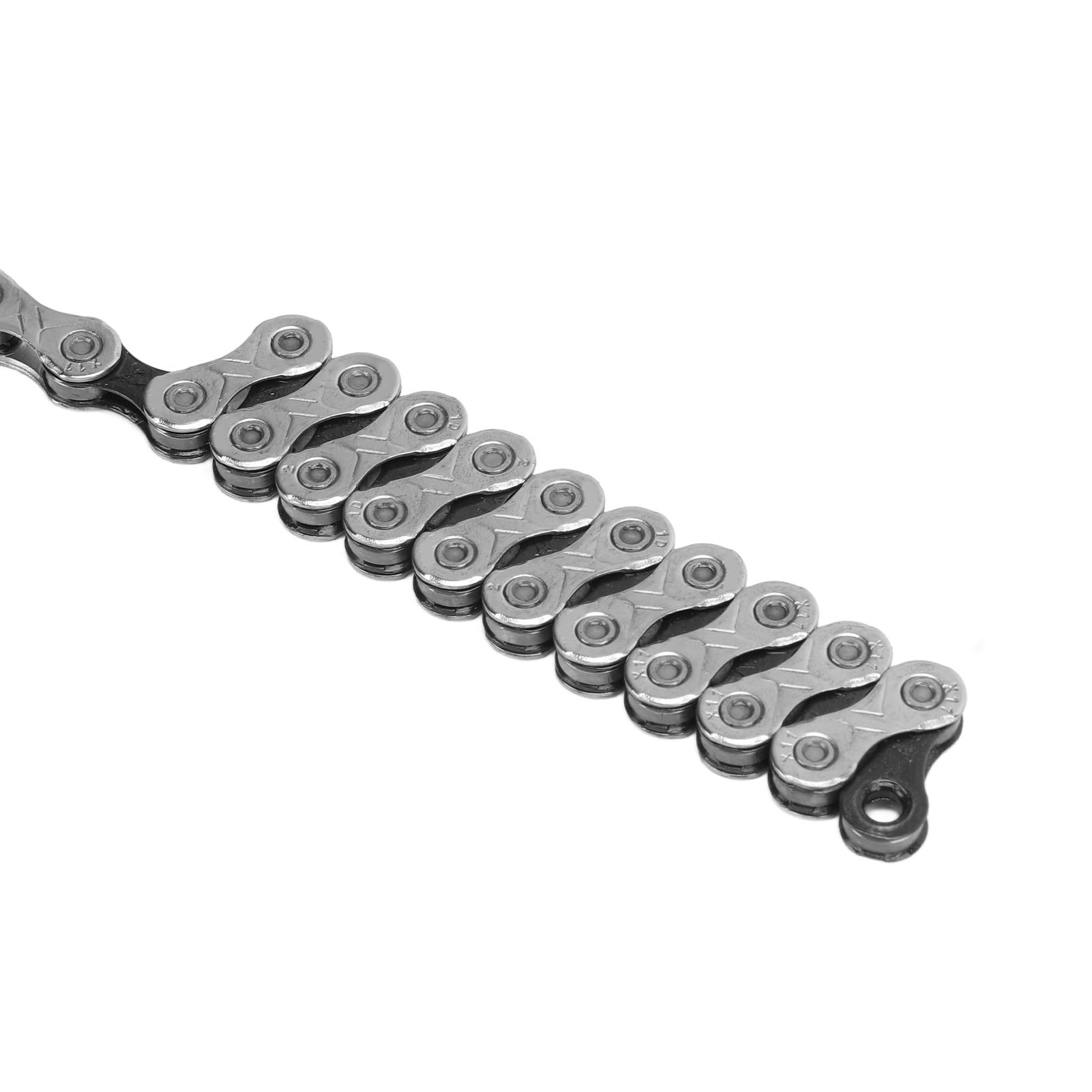 Bicicleta de carretera Cadenas de 11 velocidades Acero de aleación 116 eslabones Cadenas de bicicleta de montaña de 11 velocidades Alto rendimiento Durable Cambio suave para