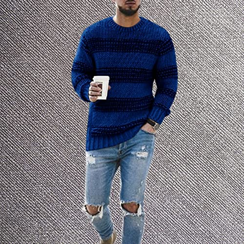 Knitted Pullover Sweaters Knitted Striped Men's Casual Sweater Pullover Men's Sweaters Knitted Pullover Sweaters3