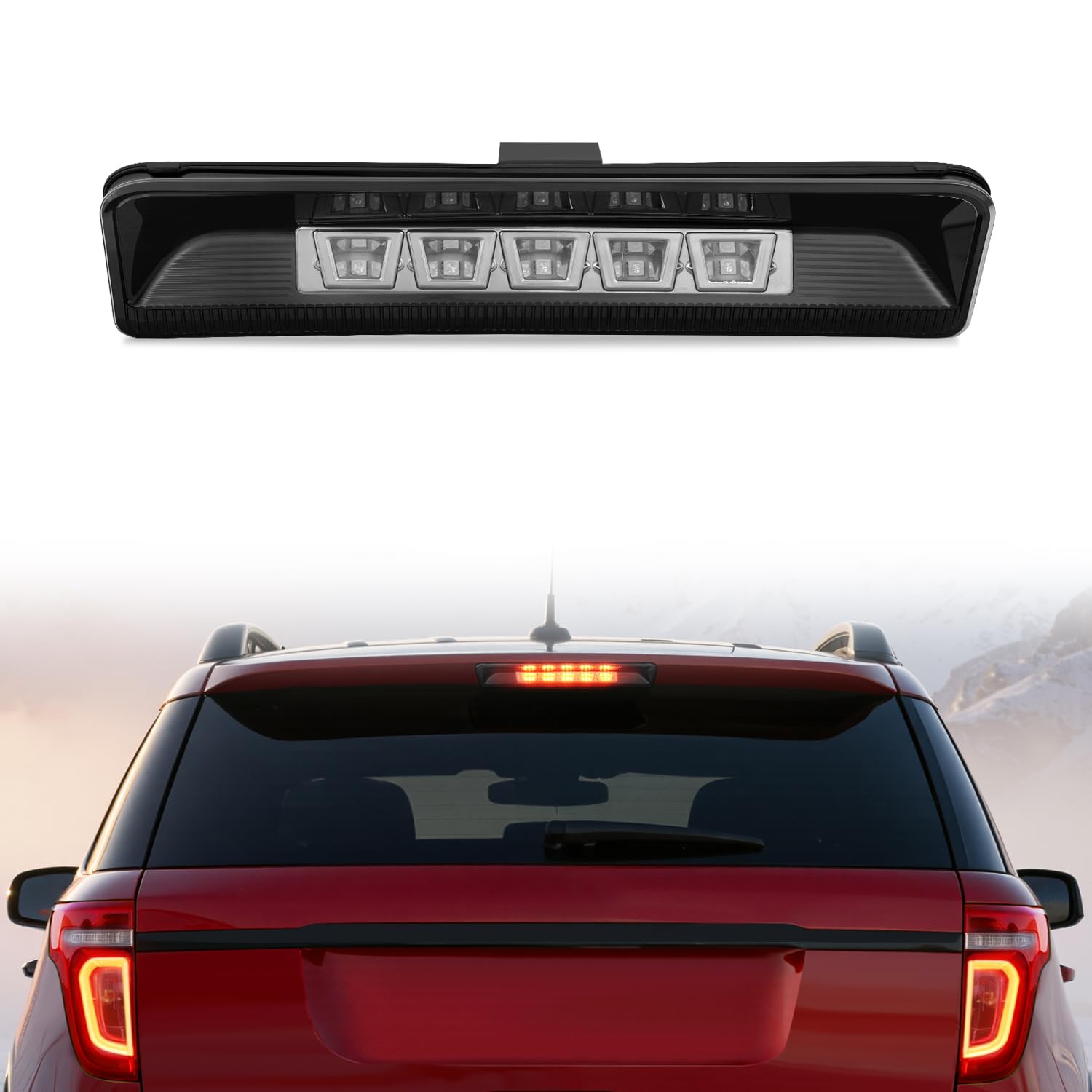 Nilight Third Brake Light for Ford Explorer U502 2011 2012 2013 2014 2015