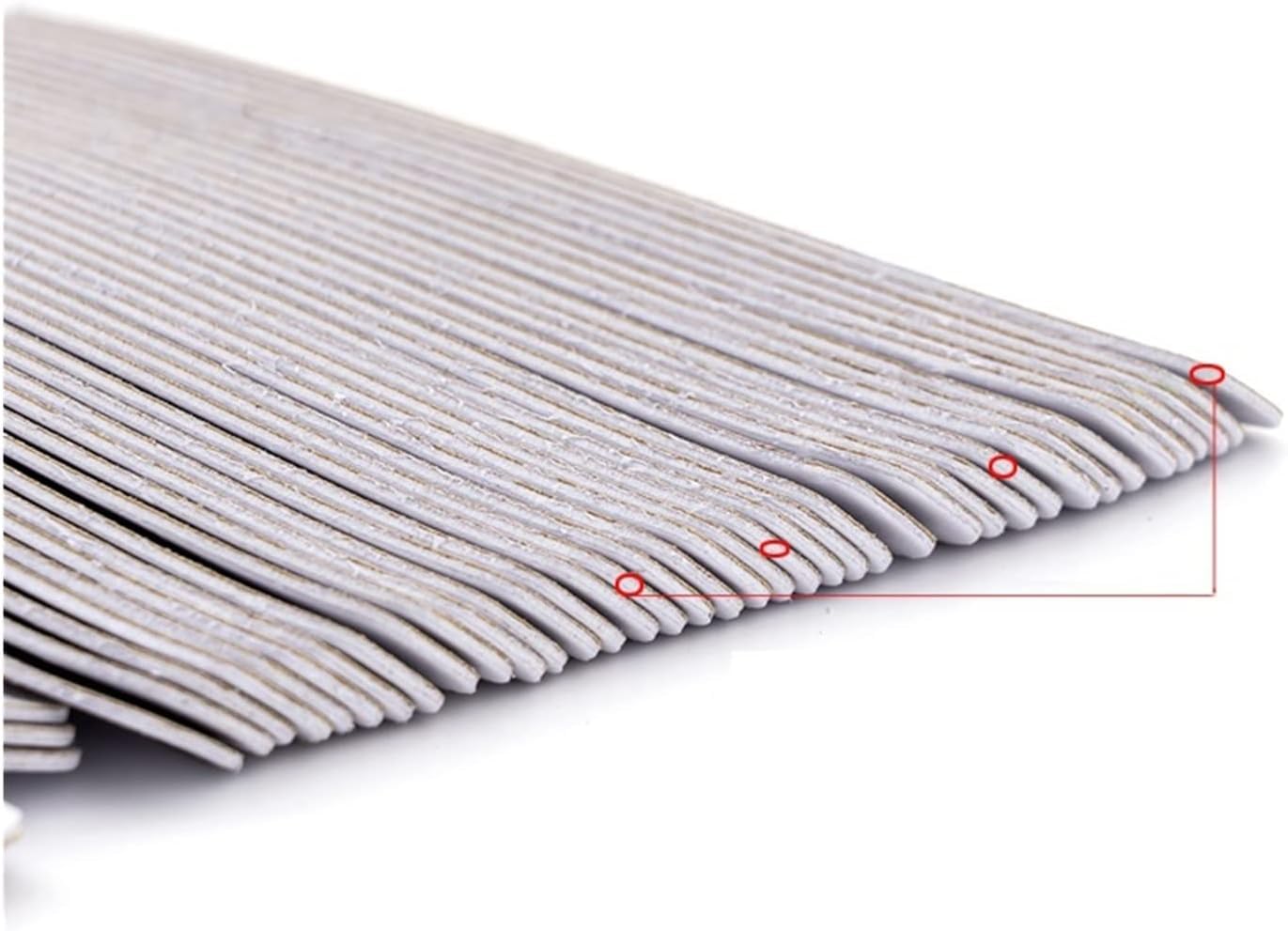 Trusttwo 50/100pcs Grau Professionelle Nagelfeilen 100 180 240 Bulk Removalble Pads Mit Metallgriff Edelstahl Verdicken Eva Schleifpapier, Multicolor