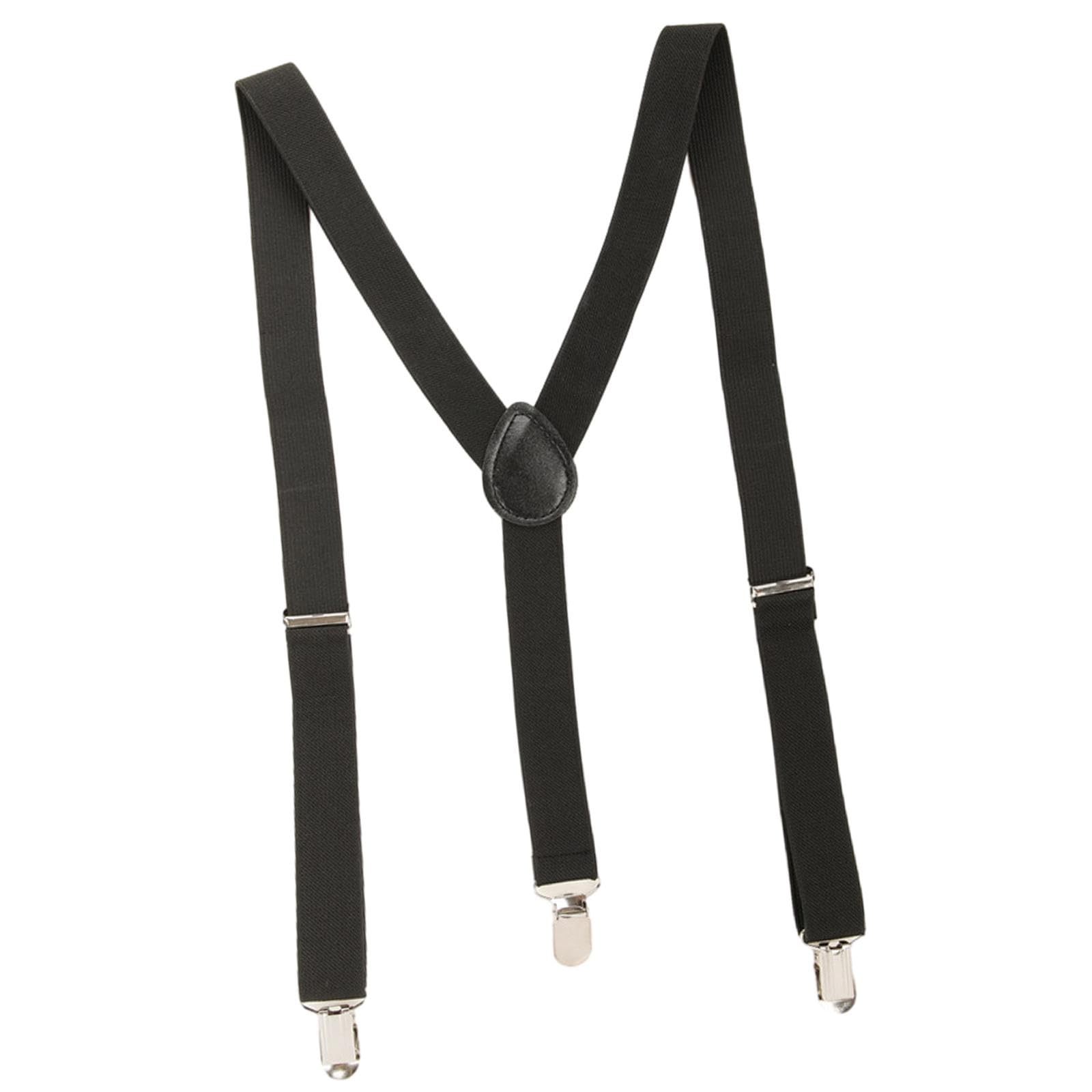 Mens Suspenders Y Type Trousers Braces for Dress Pants Wedding Costume Party Black-image-46