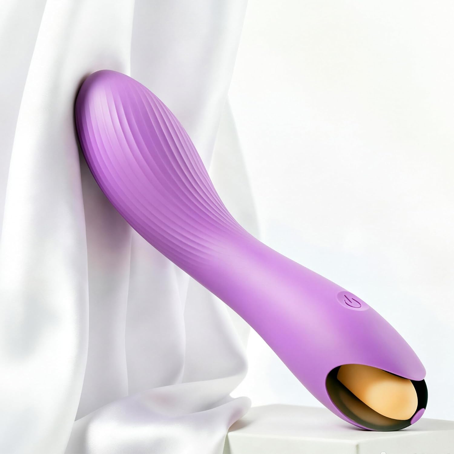 Portable Rechargeable Handheld Waterproof Massager, Powerful 20 Modes Electric Mini Massager for Facial Neck Shoulder Muscle Massager(Light Purple)