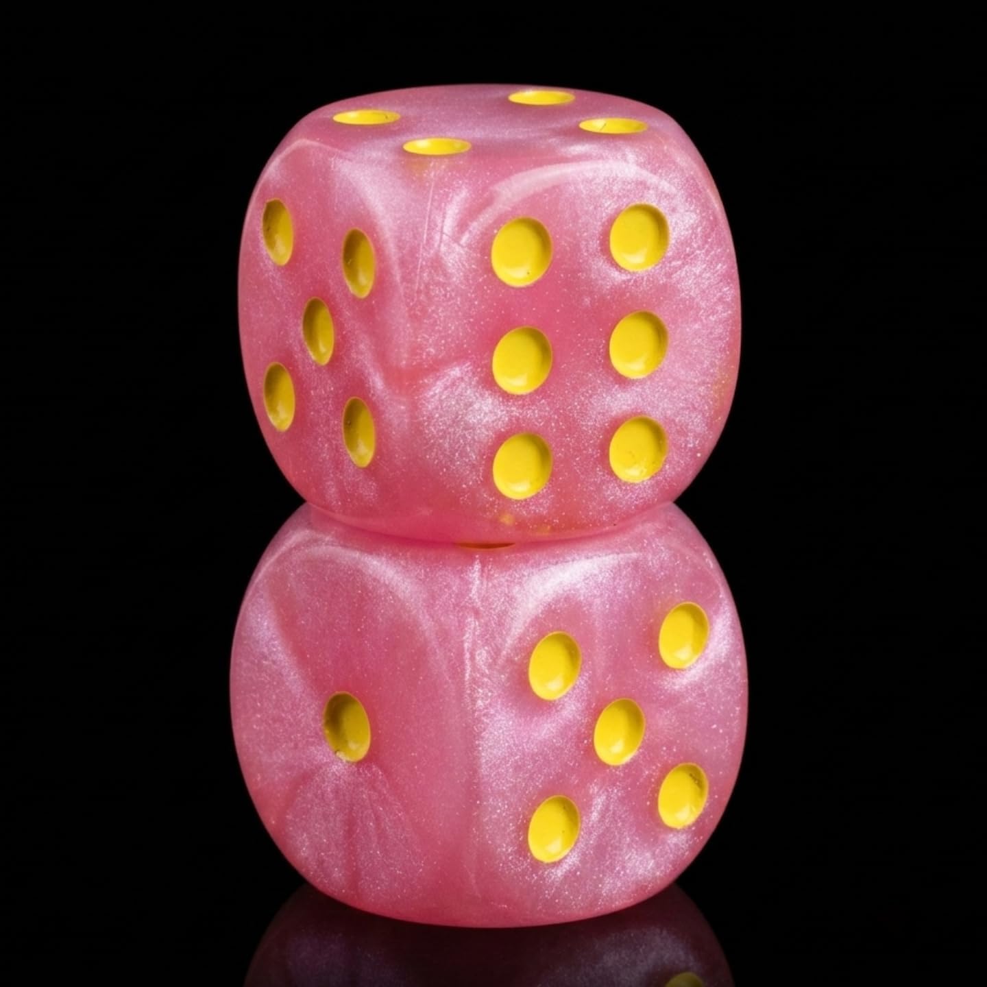 2 Pcs Handmade Resin Mahjong Dice Set with MAHJ Dice Bag 16mm Mah Jong with PU Leather Storage Bag, Mahjong Accessories for Table Games, Gifts image 4