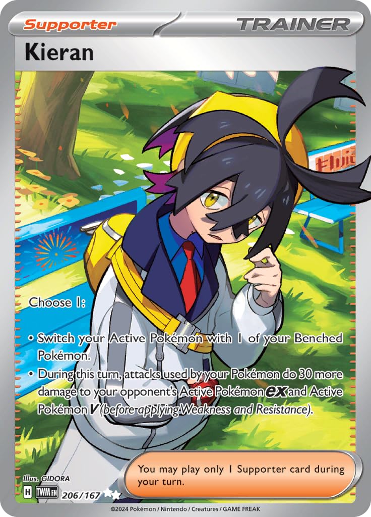 Amazon.com: Pokemon – Kieran 206/167 – Twilight Masquerade – Full