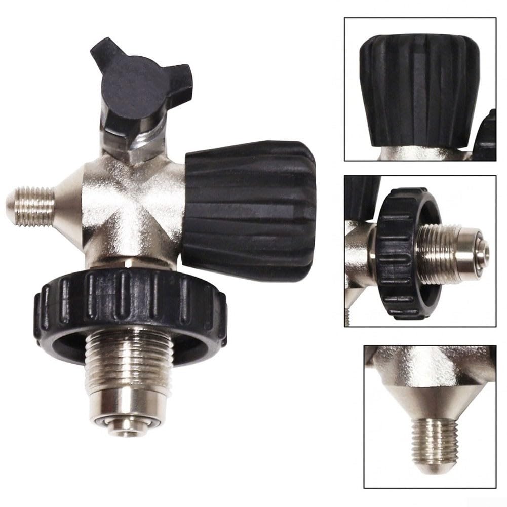 Adattatore Valvola Bombole Sub G5/8-14 a 7/16-20 UNF Acciaio