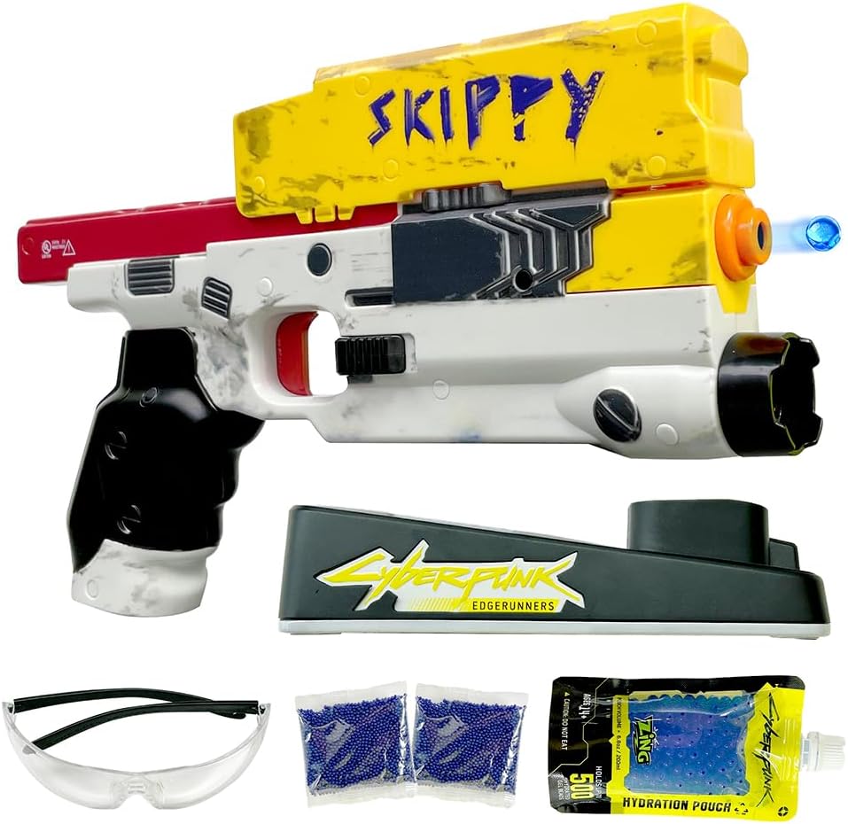 Zing Cyberpunk Skippy Replica - Deluxe Pack, Includes Skippy Replica with Light and Sound, Charging Light Stand. Ages 14+