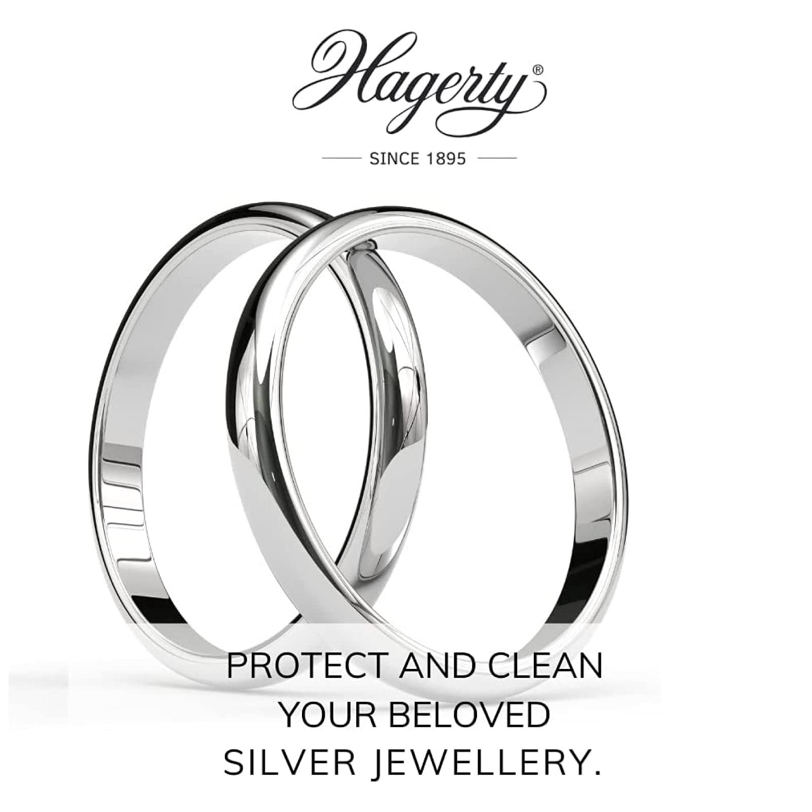 3 x Hagerty Silver Cloth Reinigungstuch für Schmuck aus Silber oder versilbert, imprägniertes Reinigungstuch aus Baumwolle, 36 x 30 cm, 3 Tücher, Baumwolle