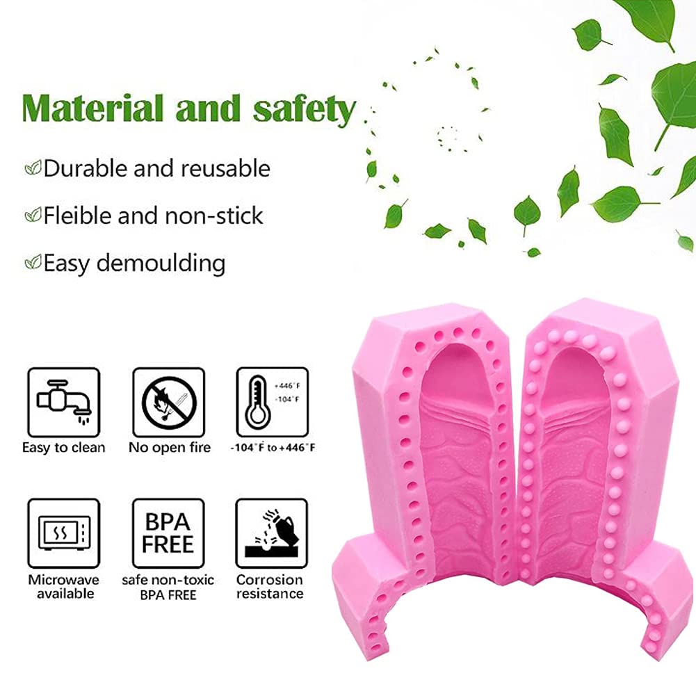 Musykrafties Stampo In Silicone Per Resina Con Piccoli Fiori | Trasparente Per Gioielli E Creazioni Fai Da Te | Resiste Da -40° A 220°C