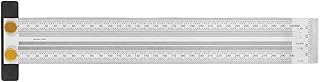 Marking T Ruler, 0â€‘300mm Woodworking Scribe Rulers Accuracy Scale Woodworking Measuring Tool for Carpenter Positioning Layout