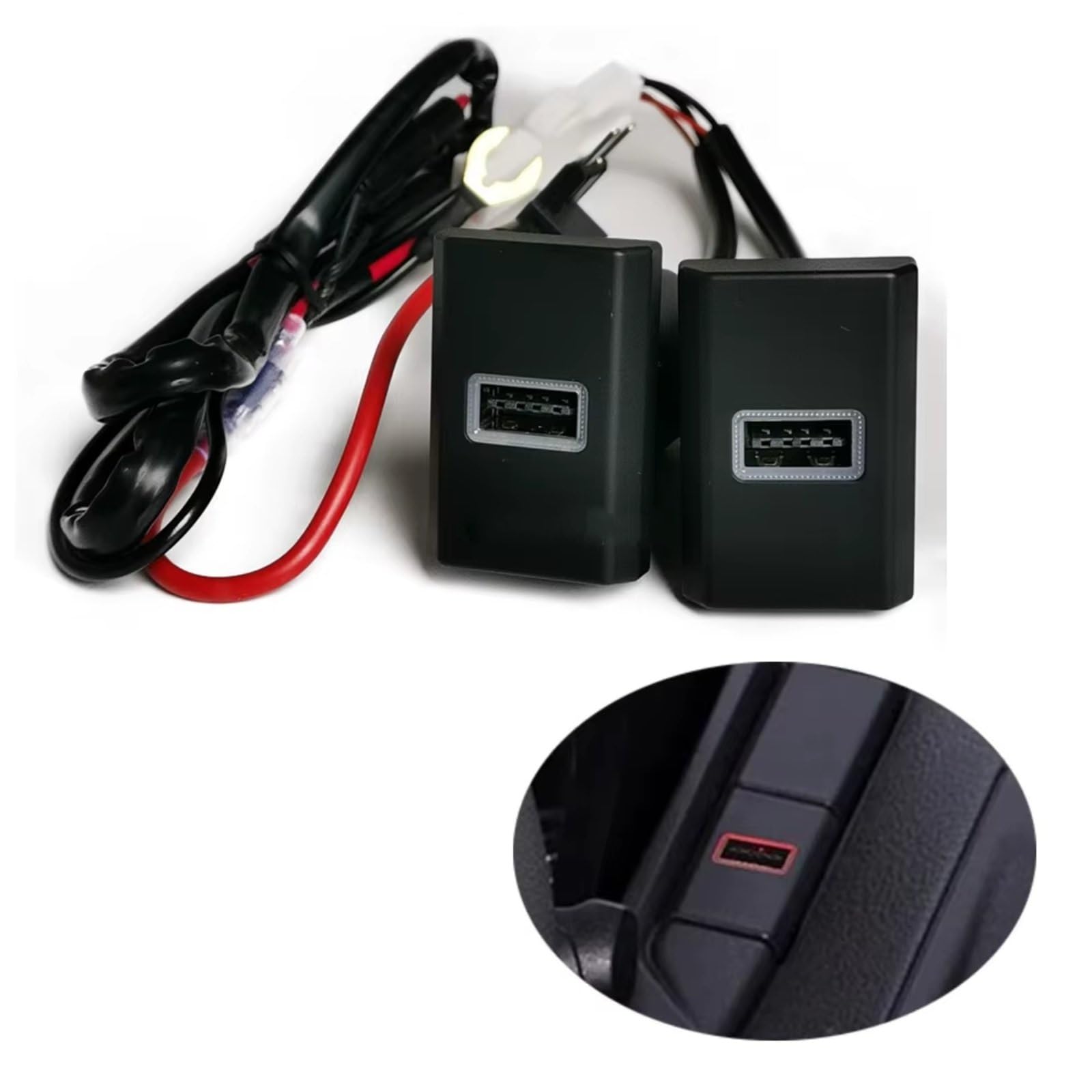 Presa USB Presa Ausiliaria Compatibile Con Ford Per Transit 2017-2020 Auto Caricabatterie QC3.0 Presa Adattatore Interfaccia Ricarica Telefono Presa USB