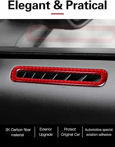 Miniatura 3 de GZXinWei Etiqueta engomada roja del respiradero del aire acondicionado de la puerta del coche de