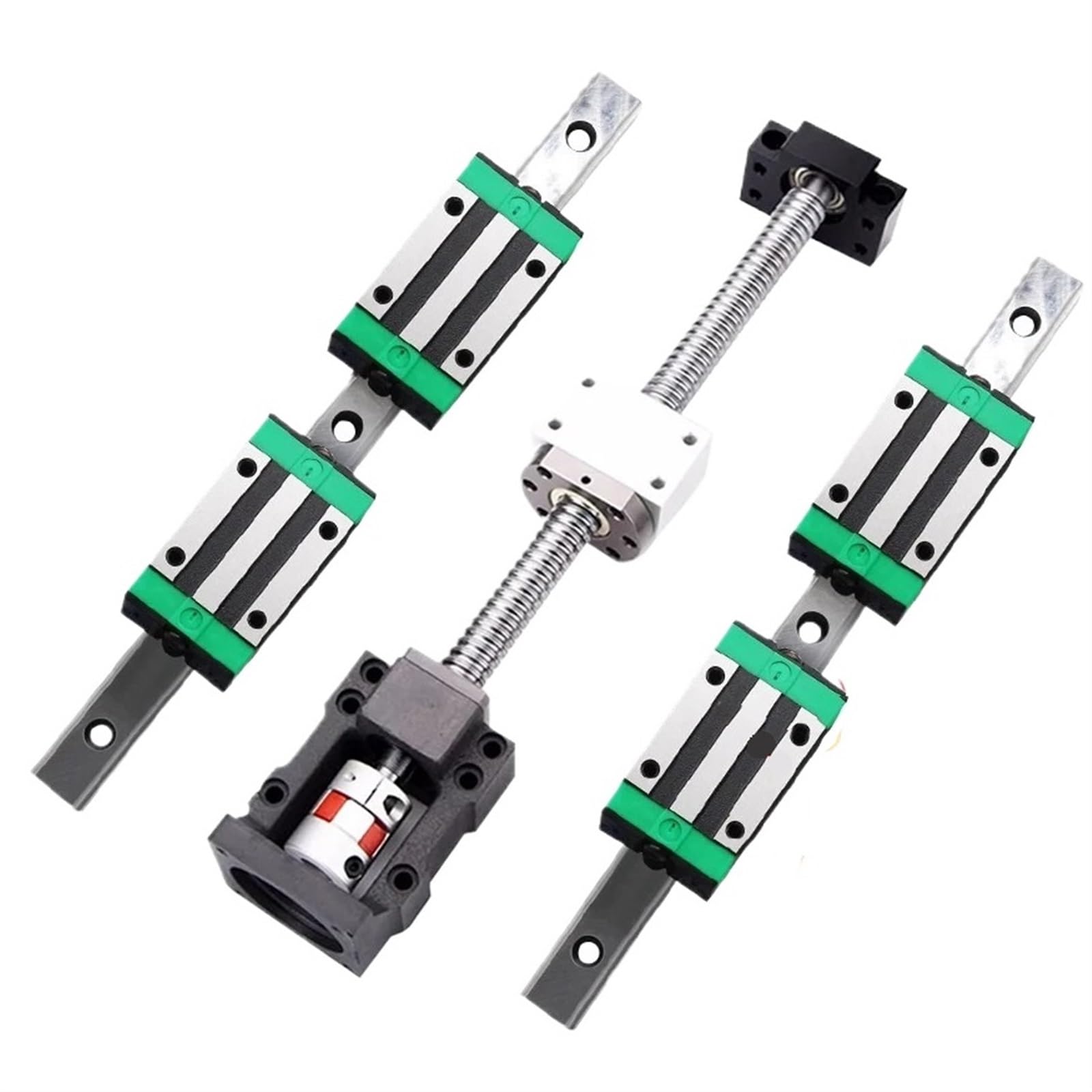 Dado a ricircolo di sfere in metallo Kit vite a ricircolo di sfere SFU3205+HGR30 Kit guida lineare con 4 blocchi di scorrimento HGH30CA L300-500mm+HM25-110 for parte(300mm)
