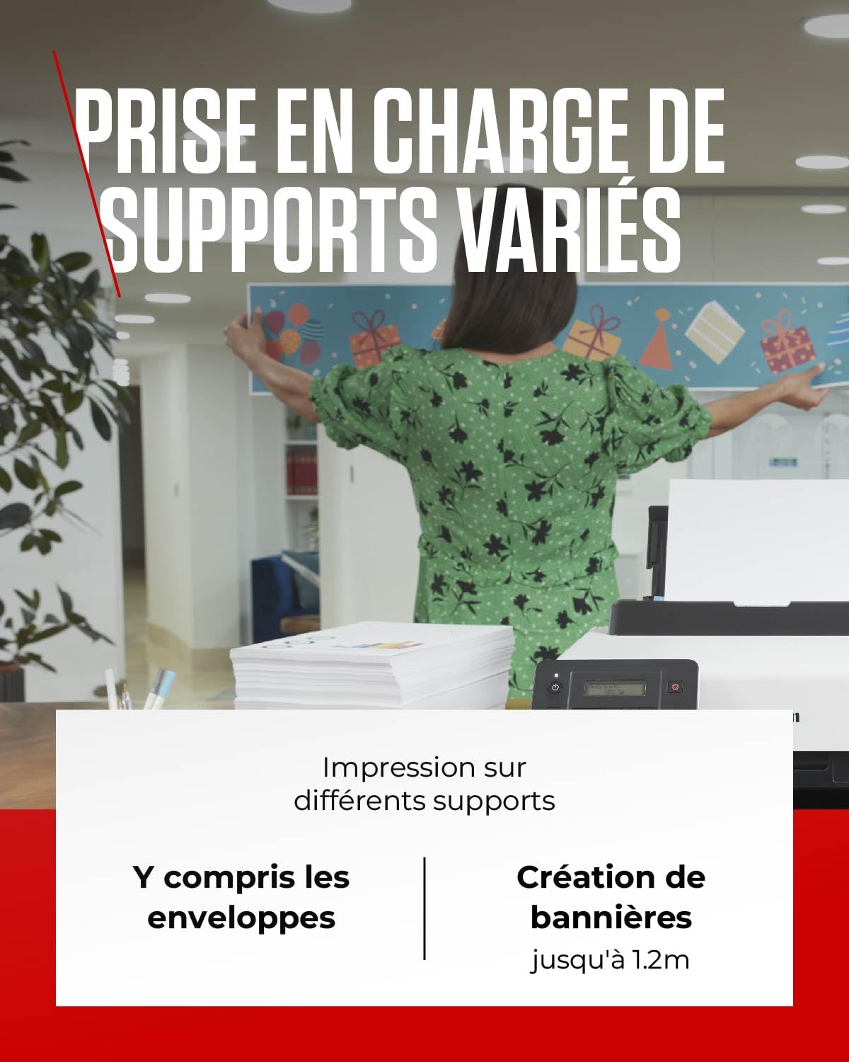 Canon MAXIFY GX5050 Imprimante A4 Couleur pour la Maison et Le Bureau, Imprimante Jet d'encre MegaTank, Connectivité Wi-FI, Ethernet et USB