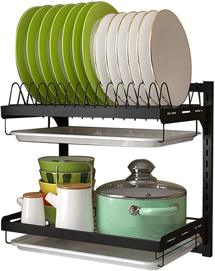Amazon.com - Dish Drying Rack Drain Racks,Nordic Style Wall-Mounted ...