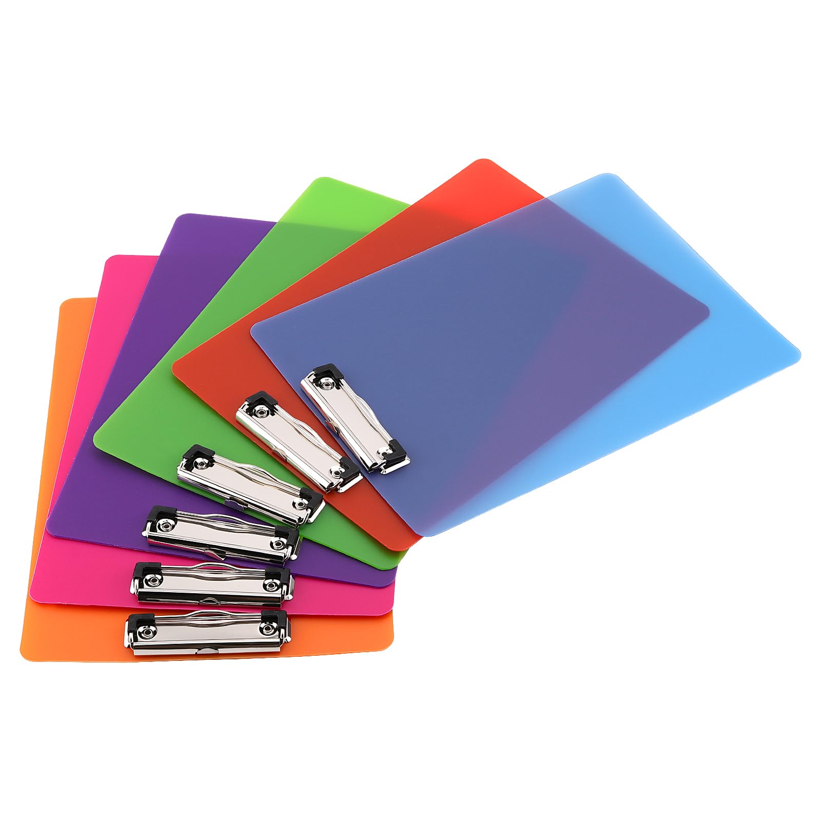 HEIHAK 18 PCS A4 Plastic Clipboards, 31.5 X 22.5cm Folder Boards, 6 Coloured File Plate Clips For Fixing Storage Paper, Files, Drawings - View #5