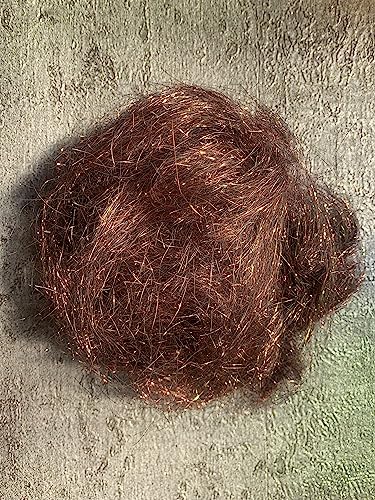 Angelina Fibre, Shimming Fibre, Heat Fixing, Fuseable, Spinnable, Felting, Crafts, Fly Fishing (Copper)